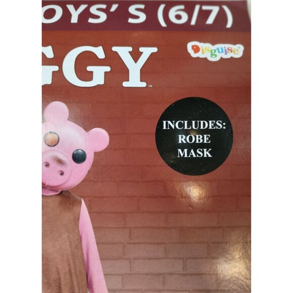 Boys 6 to 7 Five Nights at Freddys Piggy Robe and Mask Set Halloween Costume - Picture 7 of 9